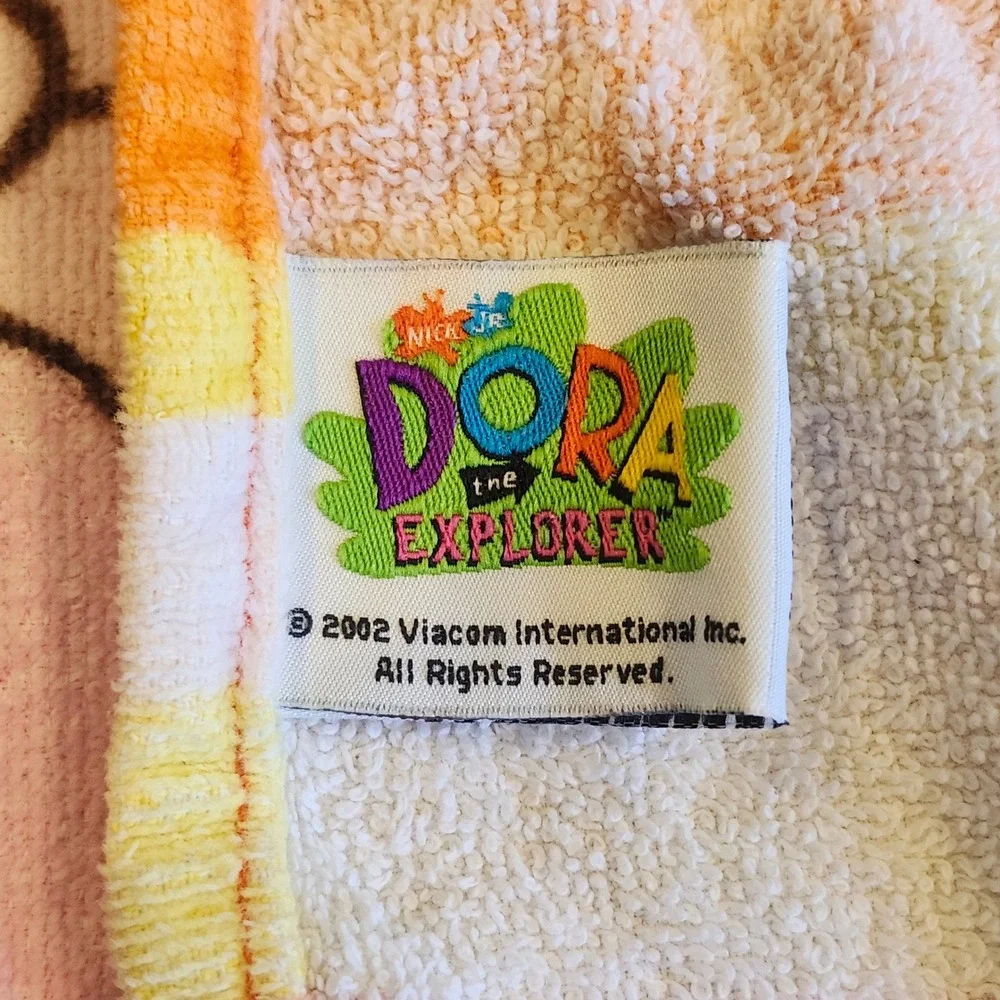 Vintage Dora the Explorer Beach Towel Orange Una Fiesta Vintage Y2K